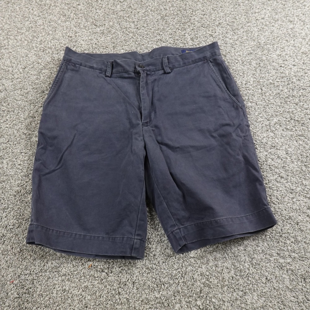 Polo Ralph Lauren Shorts Mens 33 Blue Chino Golf Classic Fit Flat Front Casual